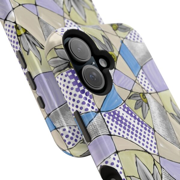 Wave Tiles | Floral Magnetic Tough Case for iPhone - Image 103