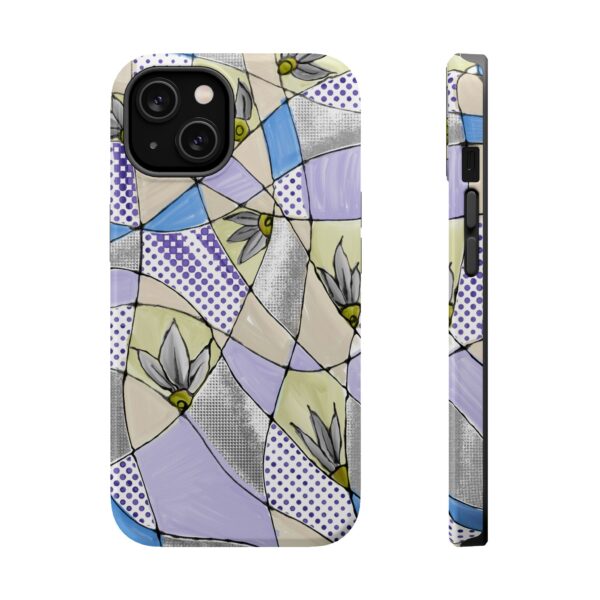 Wave Tiles | Floral Magnetic Tough Case for iPhone - Image 5