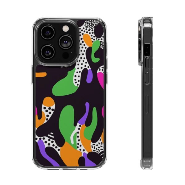 Colorful shapes Clear Cases For Samsung iPhone - Image 56