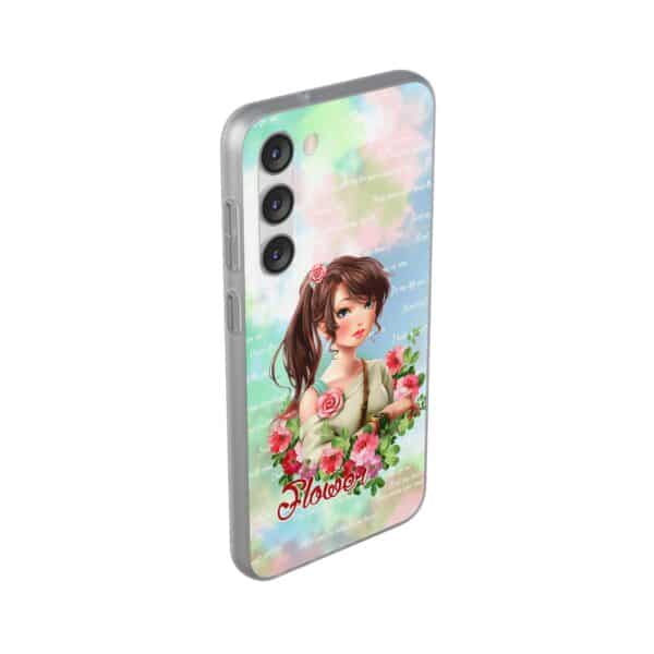 Girl With Flowers Flexi Cases for Samsung and iPhone - Image 247