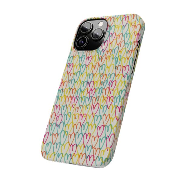 Colorful Hearts On Slim Phone Cases Case-Mate Custom Phone Cases For iPhone and Samsung Series - Image 36