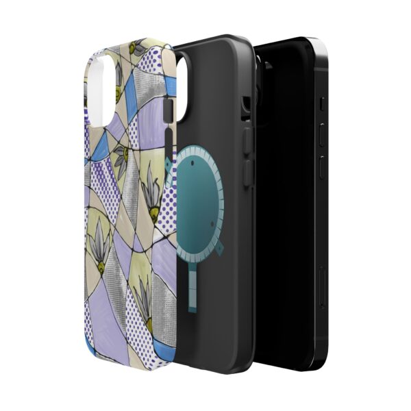 Wave Tiles | Floral Magnetic Tough Case for iPhone - Image 10