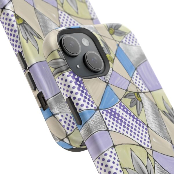 Wave Tiles | Floral Magnetic Tough Case for iPhone - Image 90