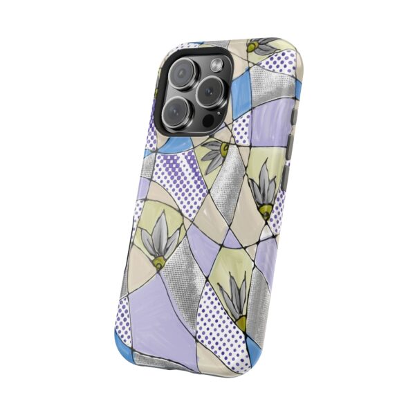 Wave Tiles | Floral Magnetic Tough Case for iPhone - Image 114