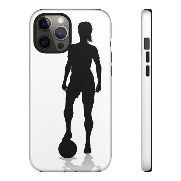 Silhouette Football Player Women Tough Cases Custom Phone Cases For iPhone Google Pixel and Samsung Series - Image 30