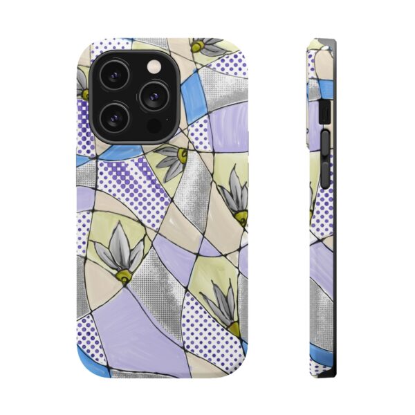 Wave Tiles | Floral Magnetic Tough Case for iPhone - Image 17