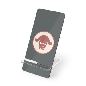 Phone Stand | Modern Design-Bull Icon | Dark Grey