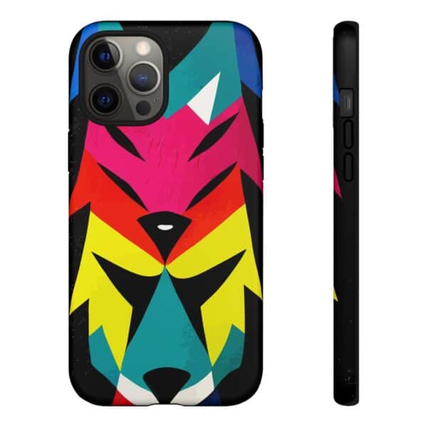 Rainbow Designs Wolf Head On Tough Cases Custom Phone Cases For iPhone Google Pixel and Samsung Series - Image 38