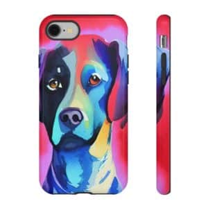 Dog Portrait On Tough Cases Custom Phone Cases For iPhone Google Pixel and Samsung Series