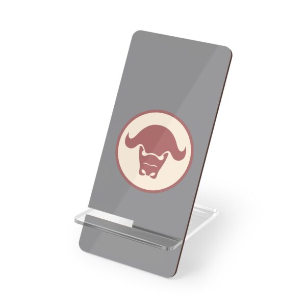 Buffalo Face | Mobile Display Stand for Smartphones | Grey
