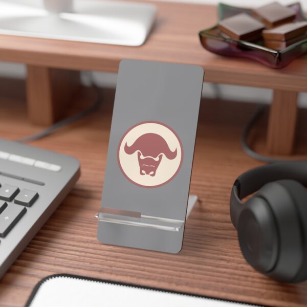 Buffalo Face | Mobile Display Stand for Smartphones | Grey - Image 3