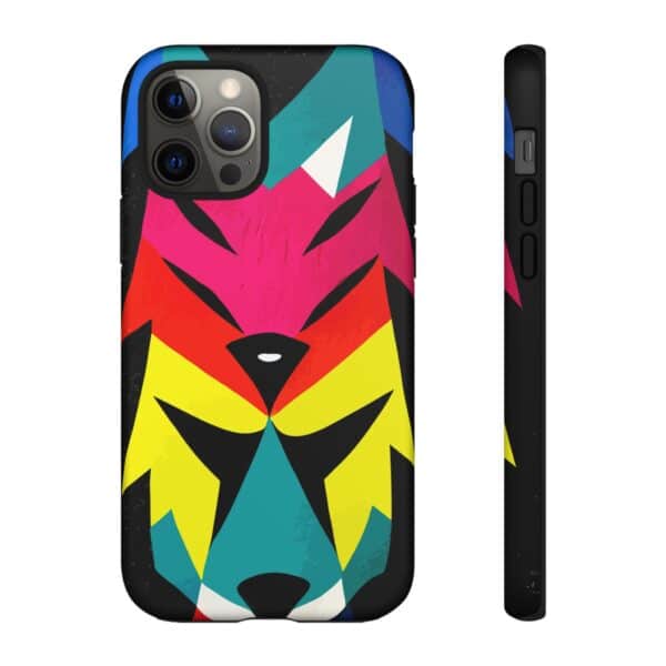 Rainbow Designs Wolf Head On Tough Cases Custom Phone Cases For iPhone Google Pixel and Samsung Series - Image 36