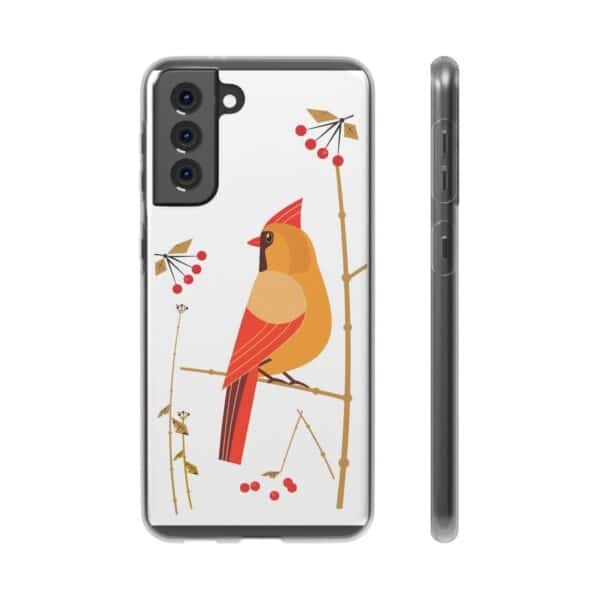 Red Cardinal Female On Flexi Cases Custom Phone Cases For iPhone and Samsung Series - Image 158
