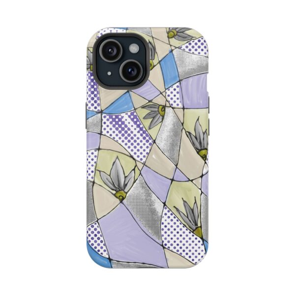 Wave Tiles | Floral Magnetic Tough Case for iPhone - Image 73