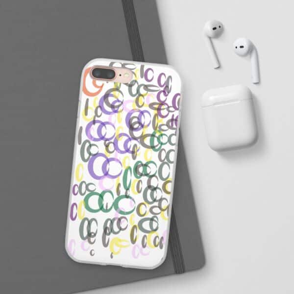 Colorful. Circles Flexi Cases For iPhone Samsung - Image 6