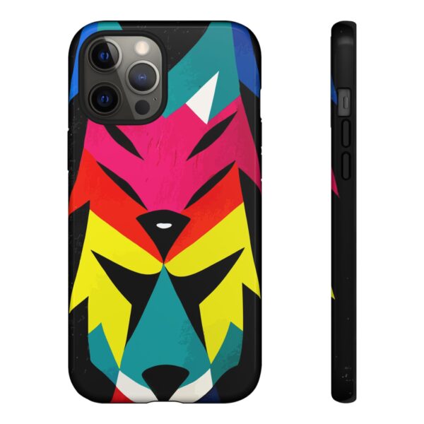 Rainbow Designs Wolf Head On Tough Cases Custom Phone Cases For iPhone Google Pixel and Samsung Series - Image 37