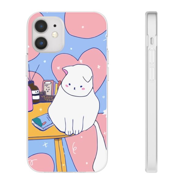 White Cat Flexi Cases For Samsung and iPhone - Image 43