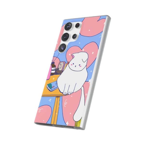 White Cat Flexi Cases For Samsung and iPhone - Image 224