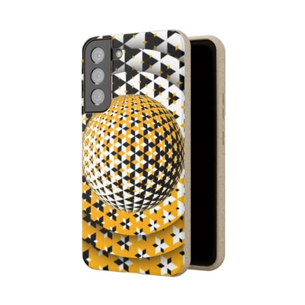 Yellow Gold Sphere Biodegradable Cases For iPhone and Samsung - Image 142