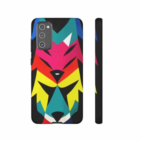 Rainbow Designs Wolf Head On Tough Cases Custom Phone Cases For iPhone Google Pixel and Samsung Series - Image 77