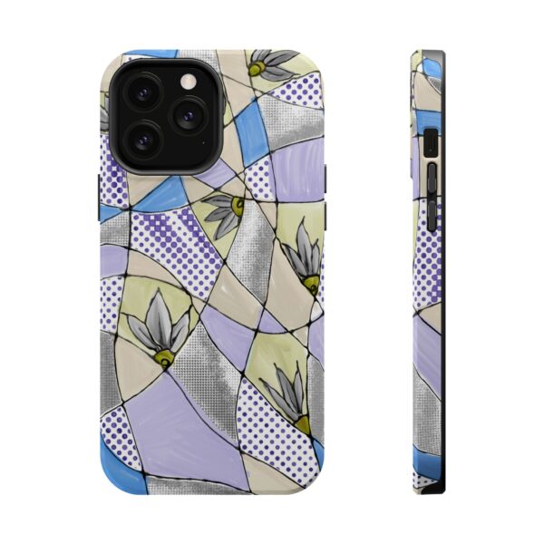 Wave Tiles | Floral Magnetic Tough Case for iPhone - Image 61