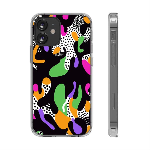Colorful shapes Clear Cases For Samsung iPhone - Image 25
