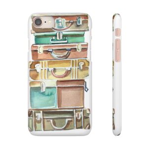 Suitcases stack Snap Cases Custom Phone Cases For Samsung Google Pixel and iPhone Lines