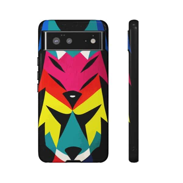 Rainbow Designs Wolf Head On Tough Cases Custom Phone Cases For iPhone Google Pixel and Samsung Series - Image 71