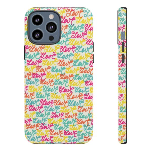 Colorful Love Letters Tough Cases Custom Phone Cases For iPhone Google Pixel and Samsung Series - Image 51