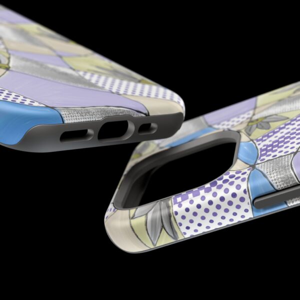 Wave Tiles | Floral Magnetic Tough Case for iPhone - Image 83