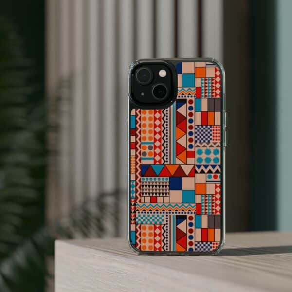 Patchwork Pattern Clear Cases For iPhone and Samsung - Image 54