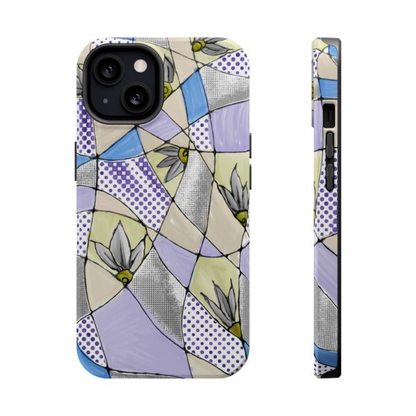 Wave Tiles | Floral Magnetic Tough Case for iPhone - Image 37