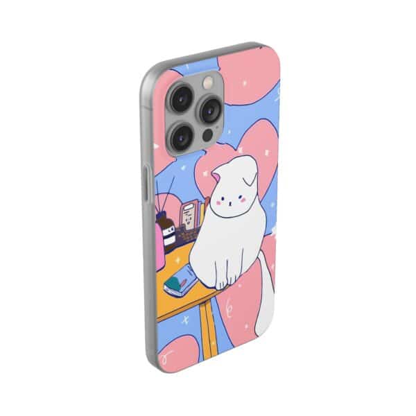 White Cat Flexi Cases For Samsung and iPhone - Image 239