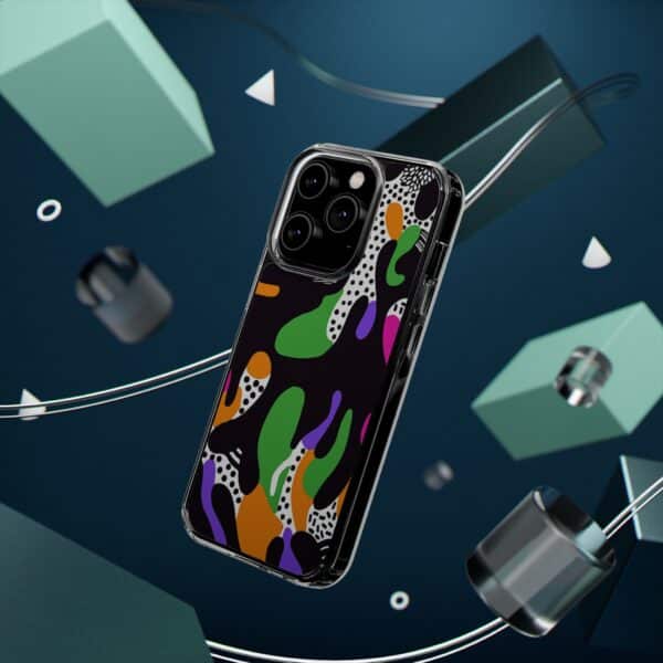 Colorful shapes Clear Cases For Samsung iPhone - Image 59