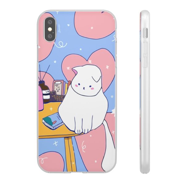White Cat Flexi Cases For Samsung and iPhone - Image 22