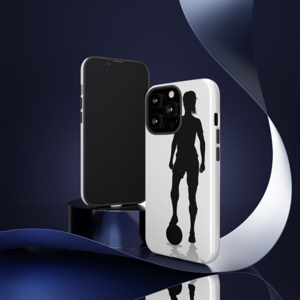 Silhouette Football Player Women Tough Cases Custom Phone Cases For iPhone Google Pixel and Samsung Series - Image 41