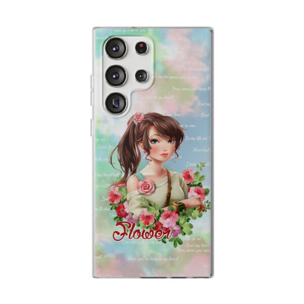 Girl With Flowers Flexi Cases for Samsung and iPhone - Image 249