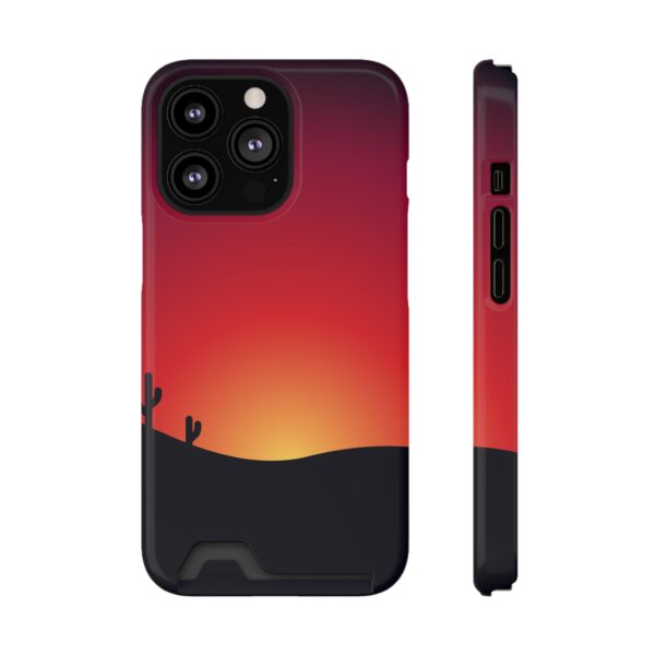 Desert With Cactus On Phone Case With Card Holder Custom Phone Cases For iPhone and Samsung - Image 41