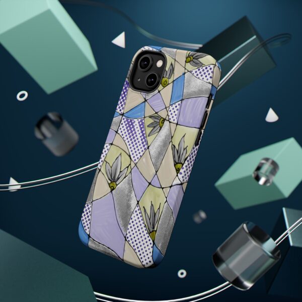 Wave Tiles | Floral Magnetic Tough Case for iPhone - Image 23