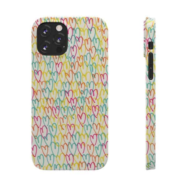 Colorful Hearts On Slim Phone Cases Case-Mate Custom Phone Cases For iPhone and Samsung Series - Image 38