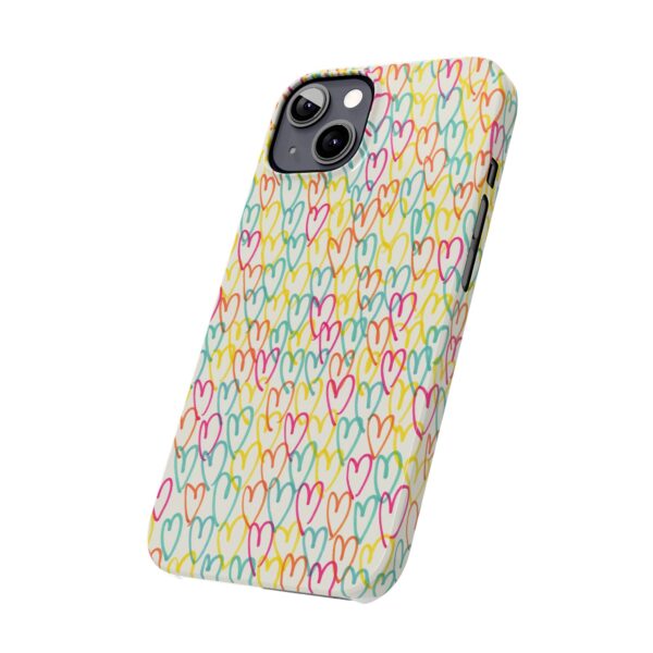 Colorful Hearts On Slim Phone Cases Case-Mate Custom Phone Cases For iPhone and Samsung Series - Image 24