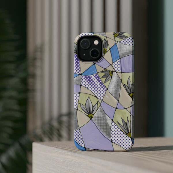 Wave Tiles | Floral Magnetic Tough Case for iPhone - Image 8