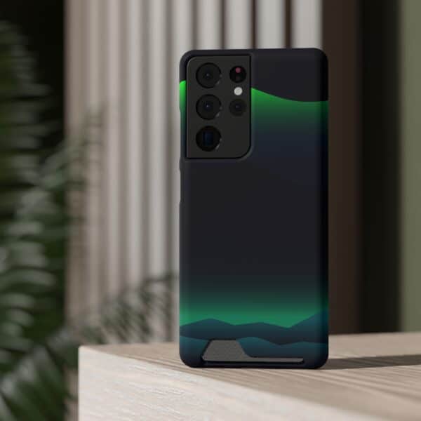Aurora Lights On Phone Case With Card Holder Custom Phone Cases For iPhone and Samsung - Image 156