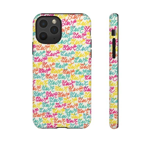 Colorful Love Letters Tough Cases Custom Phone Cases For iPhone Google Pixel and Samsung Series - Image 22