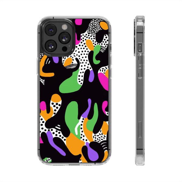 Colorful shapes Clear Cases For Samsung iPhone - Image 31