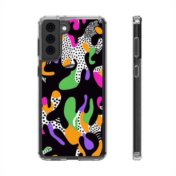 Colorful shapes Clear Cases For Samsung iPhone - Image 16