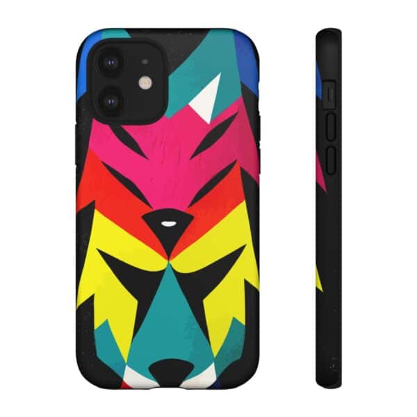 Rainbow Designs Wolf Head On Tough Cases Custom Phone Cases For iPhone Google Pixel and Samsung Series - Image 34