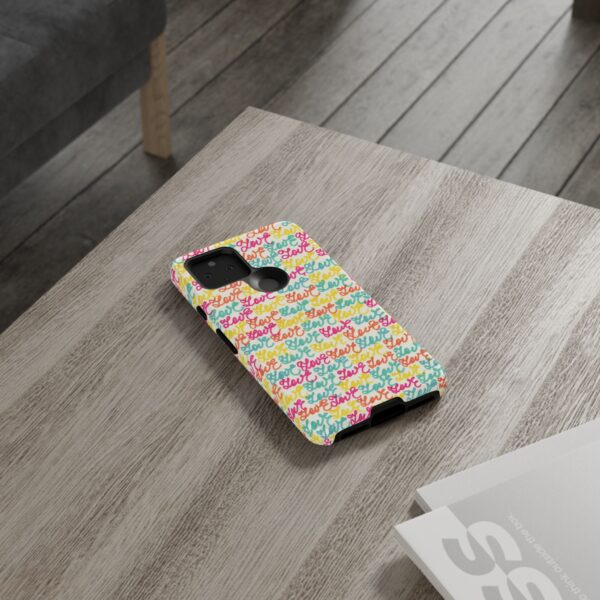 Colorful Love Letters Tough Cases Custom Phone Cases For iPhone Google Pixel and Samsung Series - Image 68