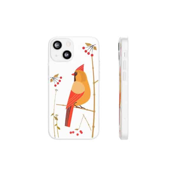 Red Cardinal Female On Flexi Cases Custom Phone Cases For iPhone and Samsung Series - Image 139