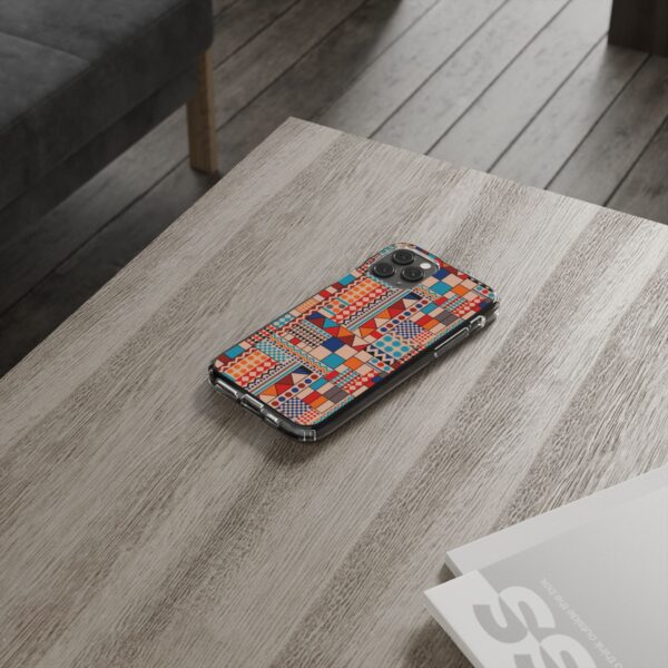 Patchwork Pattern Clear Cases For iPhone and Samsung - Image 38